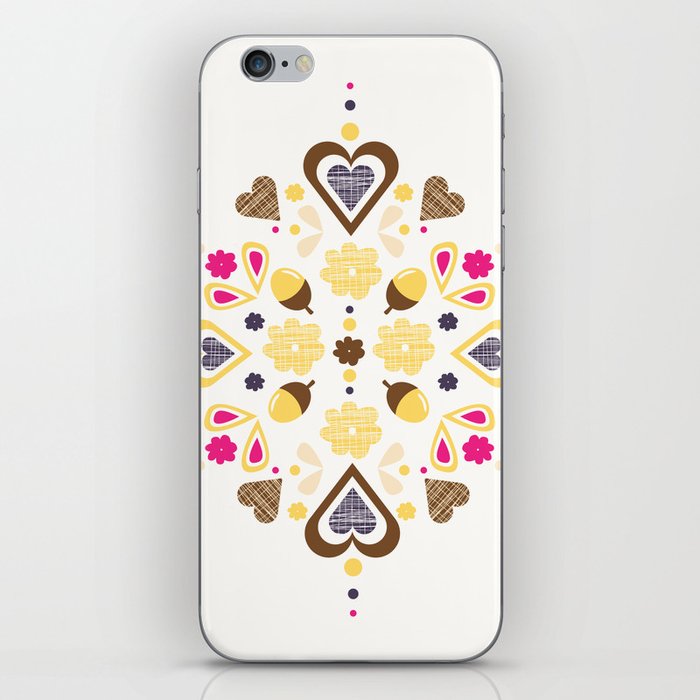 I heart acorns iPhone Skin
