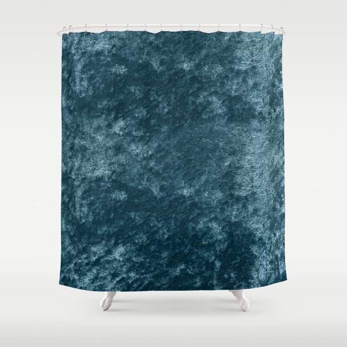 Peacock Teal Velvet Shower Curtain By Roseaesthetic Society6