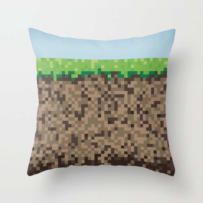 Minecraft Block Throw Pillow