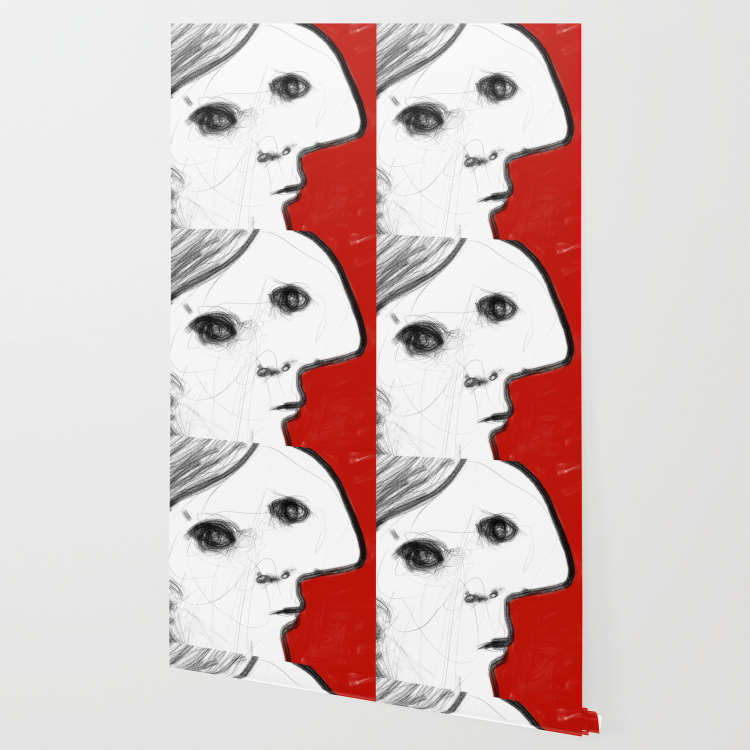 Reverie 002 Ipad Sketchbook Drawing Abstract Face Wallpaper