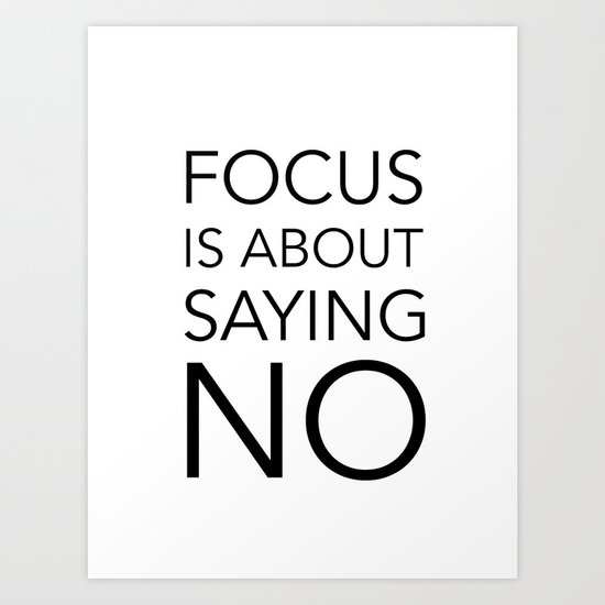 Focus is about.... Art Print