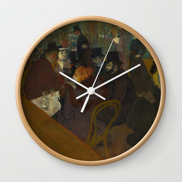 Henri de Toulouse-Lautrec - At the Moullin Rouge Wall Clock