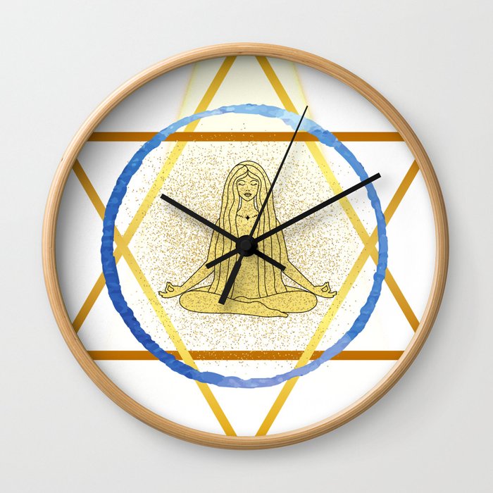 Merkaba Meditation Wall Clock