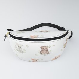 Watercolor Woodland Animals Fanny Pack