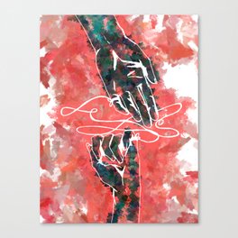 Akai Ito - Red String of Fate Canvas Print