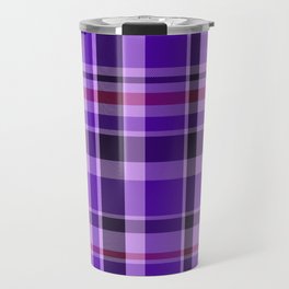 Plaid // Purple Blackberry Travel Mug