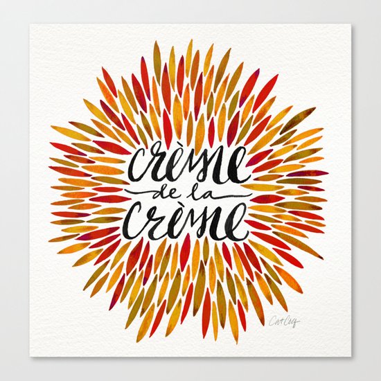 Crème de la Crème – Autumn Palette Canvas Print