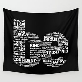be Motivational Words Typography Quote Wall Tapestry