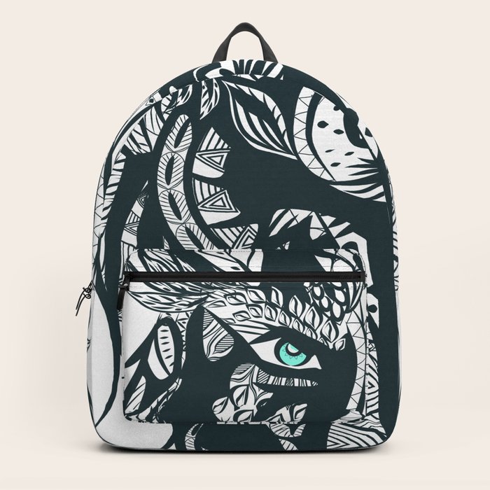 wolf head backpack