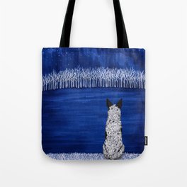 Blue Forest, Starry Sky (Artwork by AK) Tote Bag