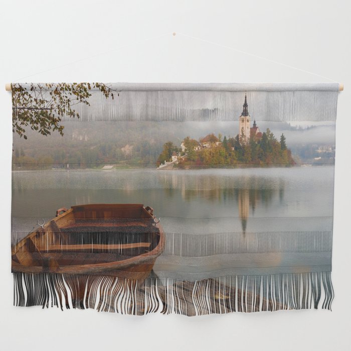 Boat to the Castle (Color) Wall Hanging