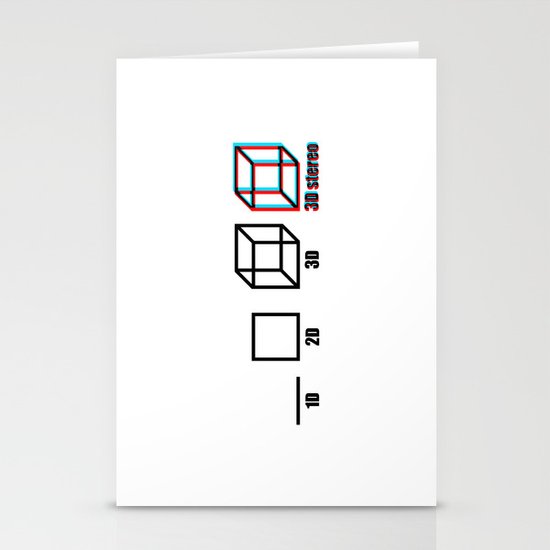 3D stereo Stationery Cards
