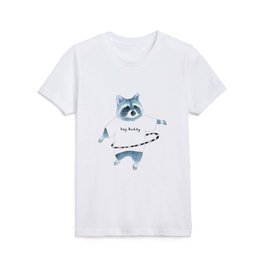 Hula Hoop Raccoon Kids T Shirt