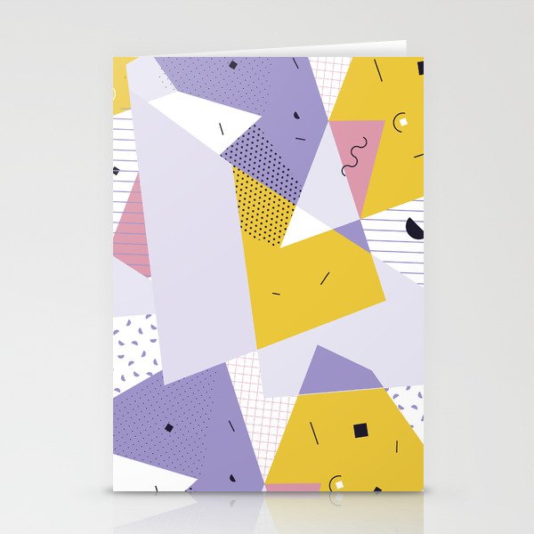 Retro Pattern Hand Made With Love Stationery Cards