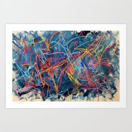 The air is electric Art Print
