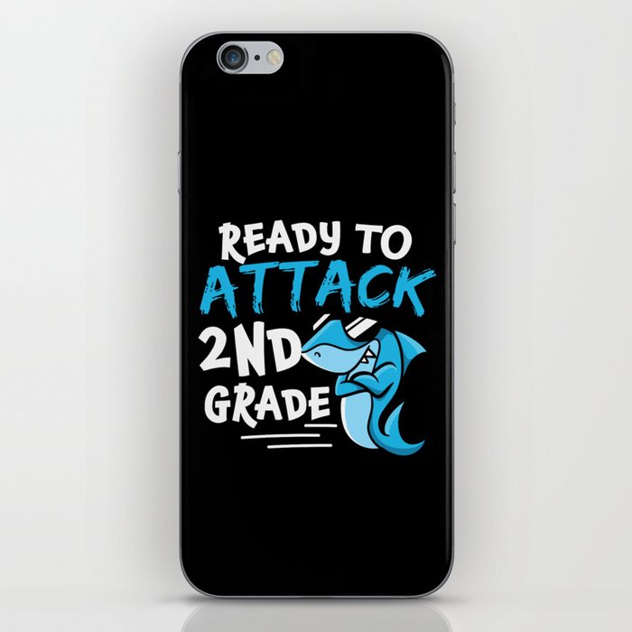Ready To Attack 2nd Grade Shark iPhone Skin