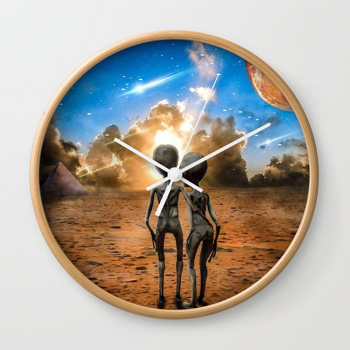 Alien Love Wall Clock