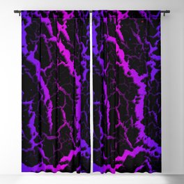 Cracked Space Lava - Blue/Pink Blackout Curtain