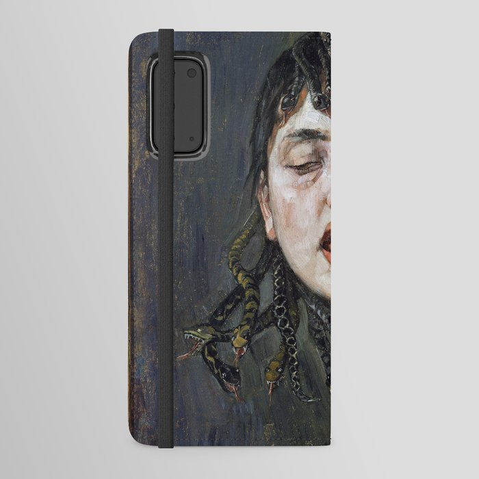 The head of Medusa vintage art Android Wallet Case