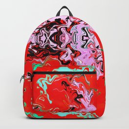 Suffering OG Backpack | Painting, Broken, Heart, Pink, Red, Strawberry, Pattern, Pain, Agony, Damage 