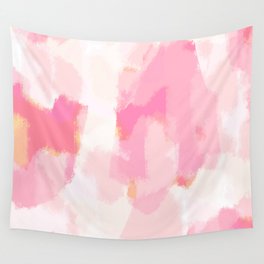 Adonia - blush pink abstract art Wandbehang