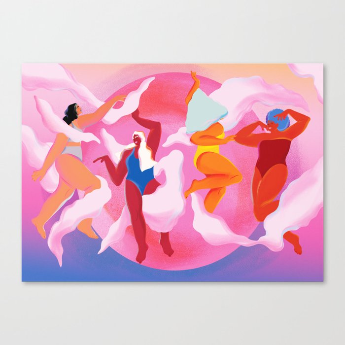 Sunset Dancers Canvas Print