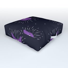purple cats Outdoor Floor Cushion