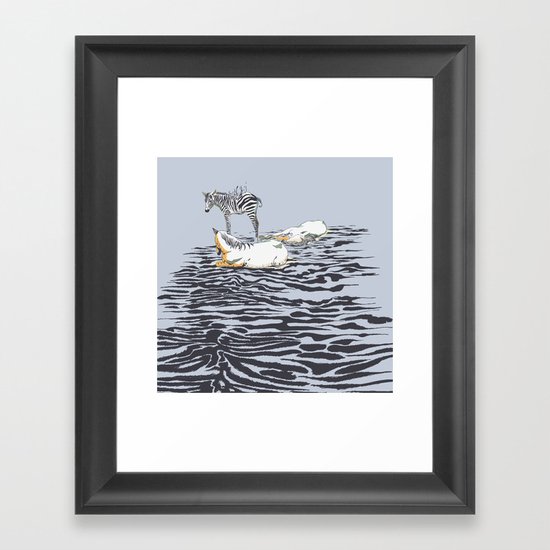 RESTING WITH YOU Framed Art Print