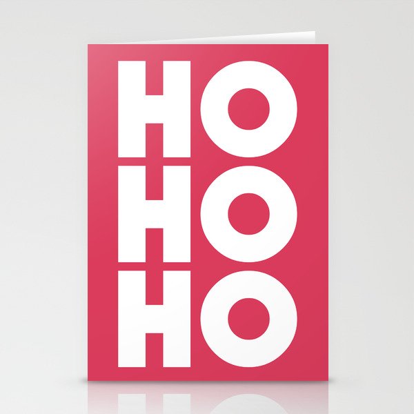 HO HO HO Christmas Santa Claus Stationery Cards