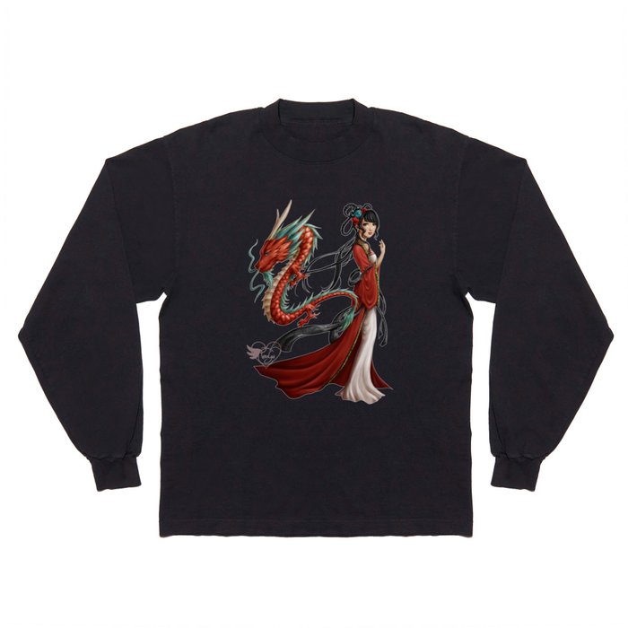 Chinese dragon pure Long Sleeve T Shirt
