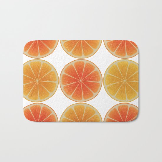Oranges oranges Bath Mat