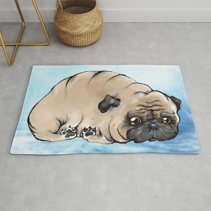 Pug rug shop dog bed