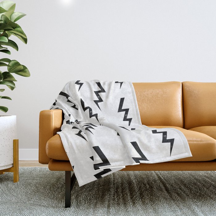 Bolts lightning bolt pattern black and white minimal cute patterned