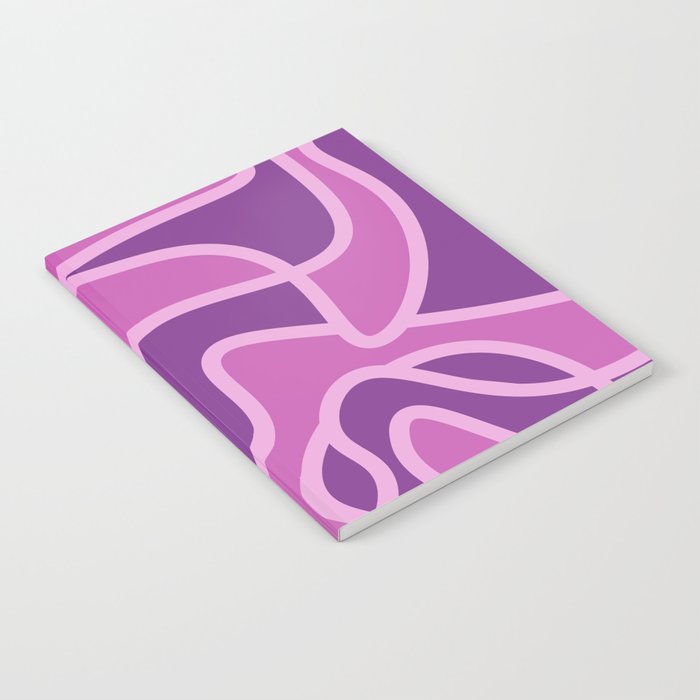 Messy Scribble Texture Background - Cadmium Violet and Super Pink Notebook