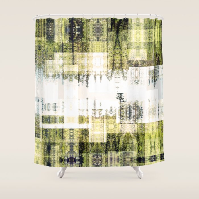 Tape Echo Forest Shower Curtain By Pocketsoup Society6