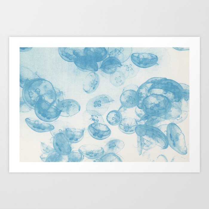 Sea Jellies 1 Art Print