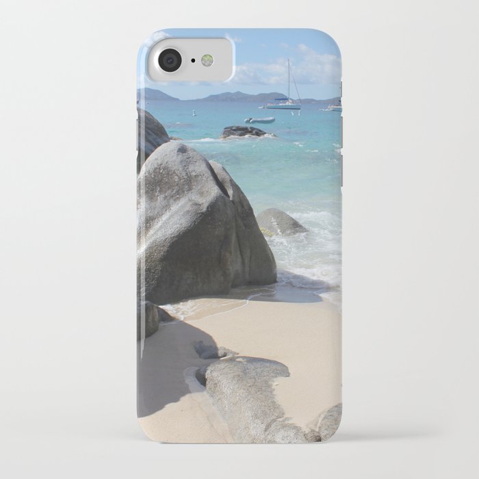 Scenic Beach at The Baths on Virgin Gorda, BVI iPhone Case by Christine aka stine1 