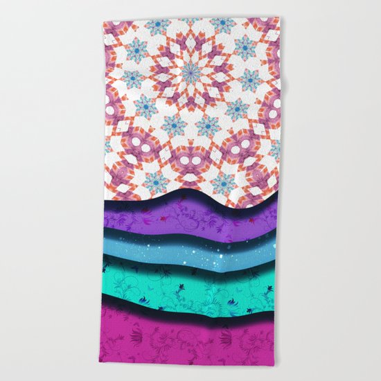 Melting Patterns I Beach Towel