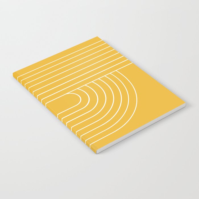 Oval Lines Abstract VII Notebook