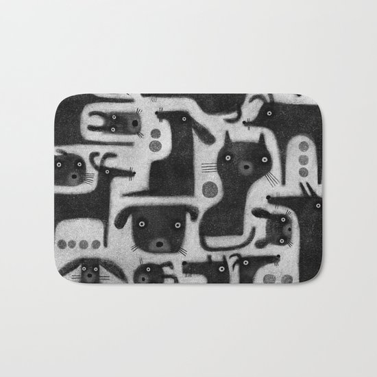 BLACK CRITTER ASSORTMENT Bath Mat