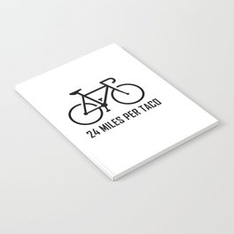 24 Miles Per Taco Cycling Notebook
