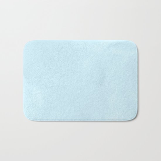 Tropical Waters Blue Watercolor Bath Mat