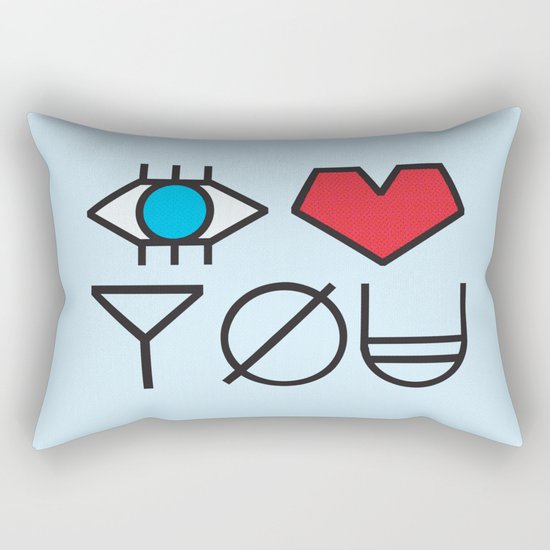 EYE HEART YOU Rectangular Pillow