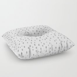 Speckle Polka Dot Dalmatian Pattern (gray/white) Floor Pillow