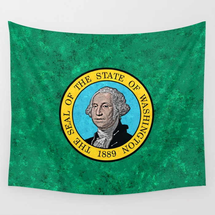 Flag of Washington State Flags US Banner Standard Colors Wall Tapestry