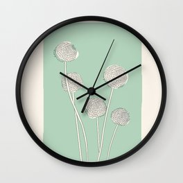 Abstract Dandelions Wall Clock