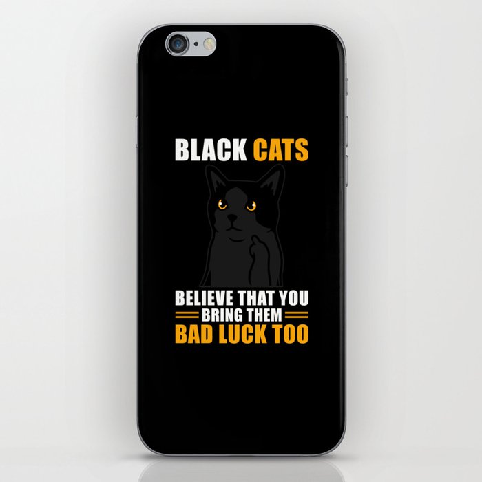 Superstition Black Cat iPhone Skin
