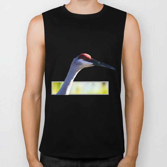 Sandhill Crane Biker Tank