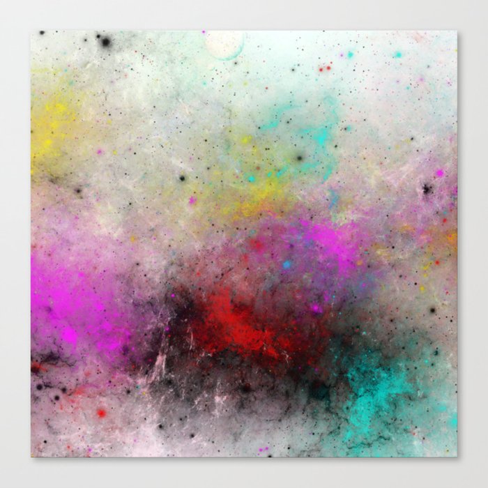 Abstract Cosmos - Colourful, space abstract Canvas Print