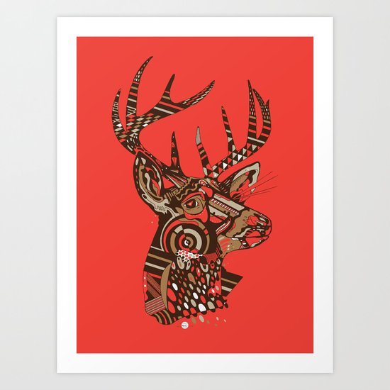 ROAD KILL ~ RED Art Print